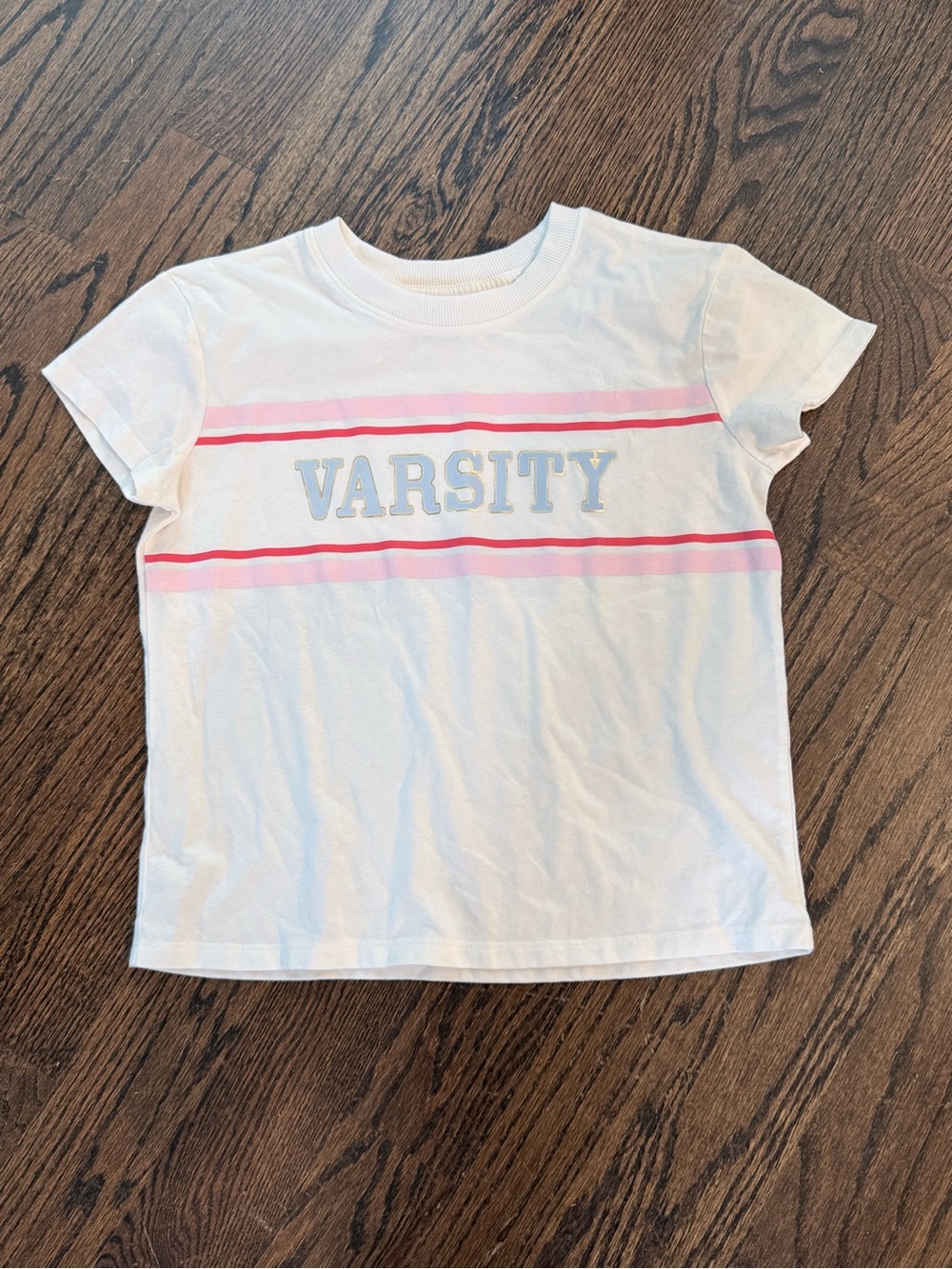 Cat & Jack / Girls White Varsity Graphic Tee